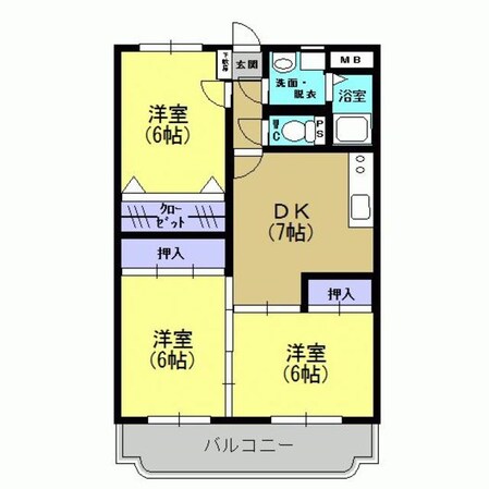 エクセルシャトーの物件間取画像